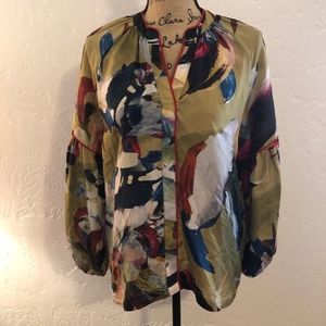 Vineet Bahl 100% silk blouse, size XS